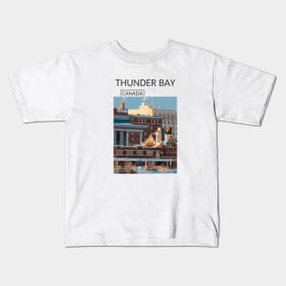 Thunder Bay Ontario Canada Souvenir Present Gift for Canadian T-shirt Apparel Mug Notebook Tote Pillow Sticker Magnet Kids T-Shirt